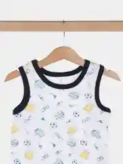 Черный майка детская для мальчика, комплект майка и трусы,нижнее белье хлопок для малышей