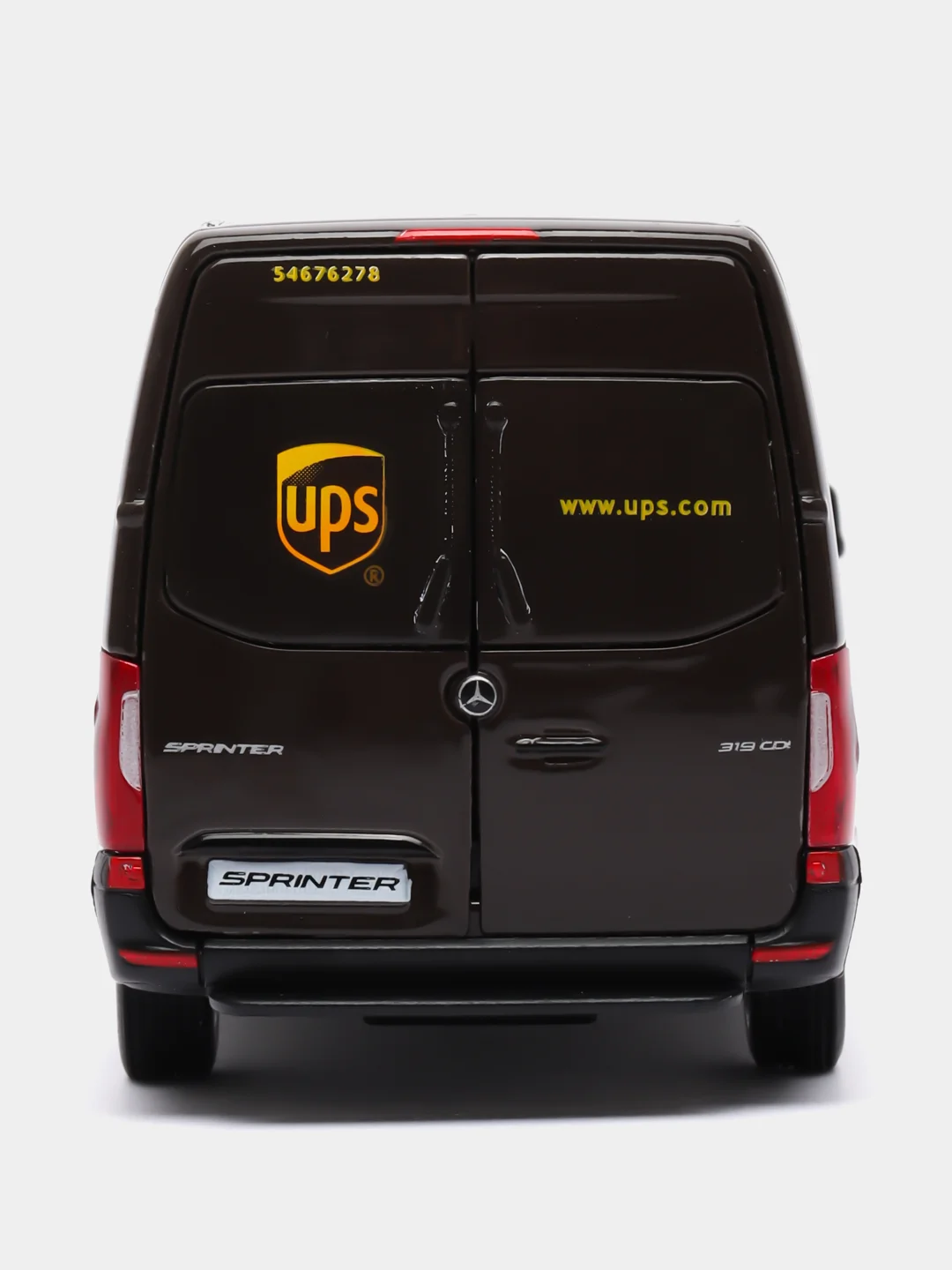 Машинка металлическая инерционная Mercedes-Benz Sprinter UPS Edition 1:48 KT5430D/Kinsmart