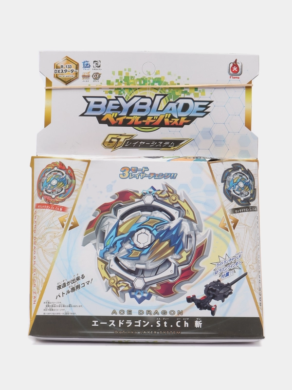 Beyblade / Бейблэйд / Пусковая установка и волчок Ace Dragon