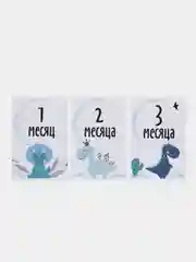 Зеленый карточки для фотосессии малышей