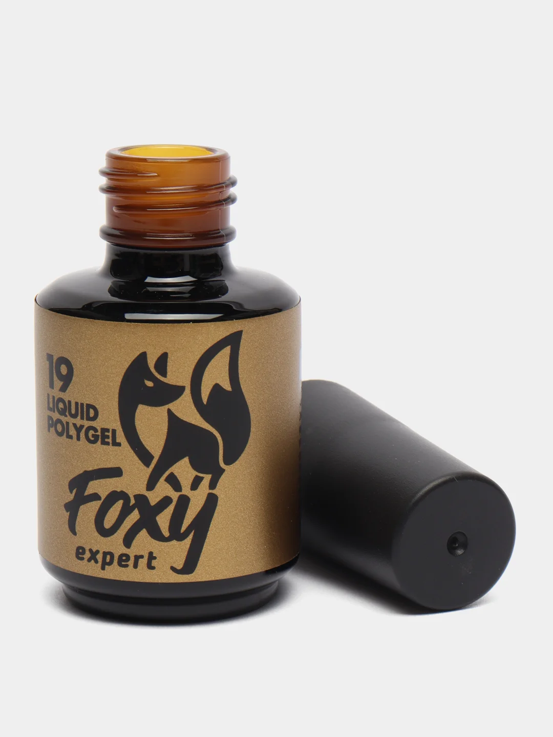 Бежевый меланж жидкий полигель Foxy expert для донаращивания ногтей, во флаконе, 18 г