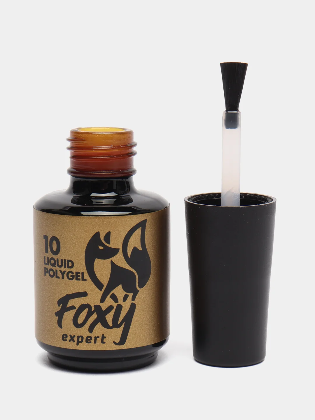 Бежевый жидкий полигель Foxy expert для донаращивания ногтей, во флаконе, 18 г
