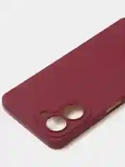 Бордовый чехол для Realme C33 (4G) матовый, с дополнительной защитой камеры