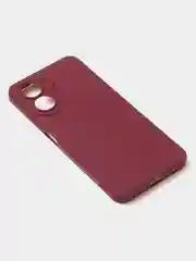 Бордовый чехол для Realme C33 (4G) матовый, с дополнительной защитой камеры