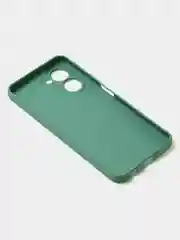 Зеленый чехол для Realme C33 (4G) матовый, с дополнительной защитой камеры