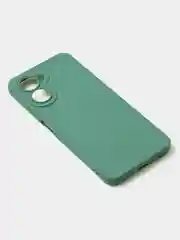 Зеленый чехол для Realme C33 (4G) матовый, с дополнительной защитой камеры