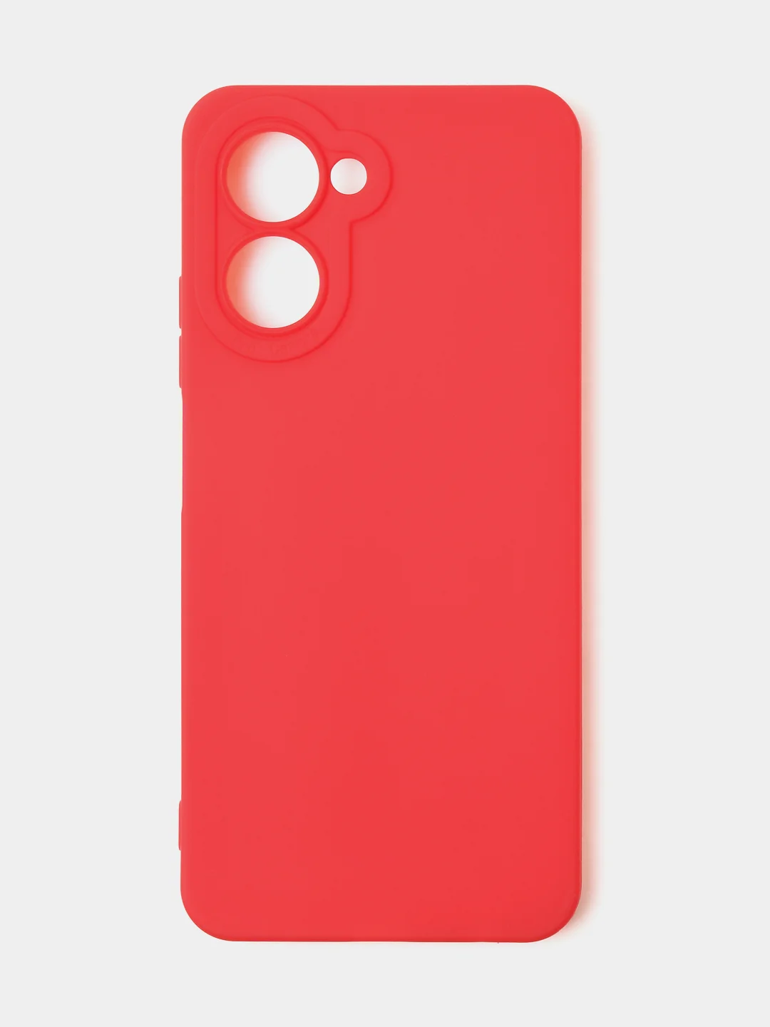 Красный чехол для Realme C33 (4G) матовый, с дополнительной защитой камеры