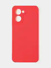 Красный чехол для Realme C33 (4G) матовый, с дополнительной защитой камеры