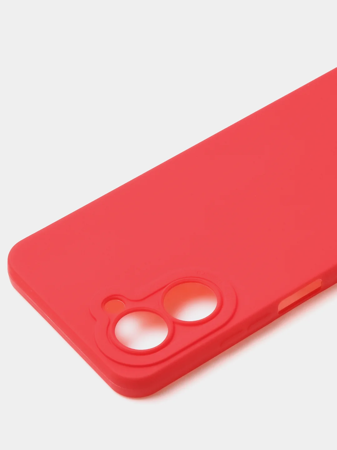 Красный чехол для Realme C33 (4G) матовый, с дополнительной защитой камеры