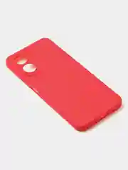Красный чехол для Realme C33 (4G) матовый, с дополнительной защитой камеры