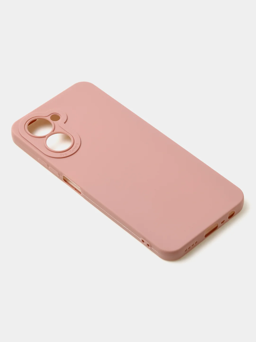 Пудровый чехол для Realme C33 (4G) матовый, с дополнительной защитой камеры