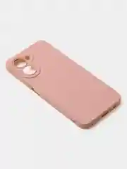 Пудровый чехол для Realme C33 (4G) матовый, с дополнительной защитой камеры