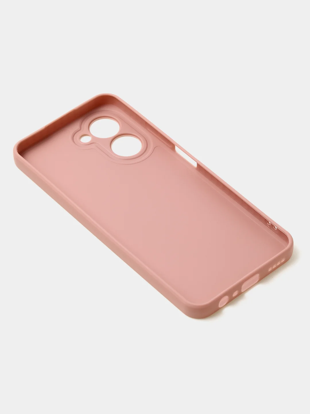 Пудровый чехол для Realme C33 (4G) матовый, с дополнительной защитой камеры