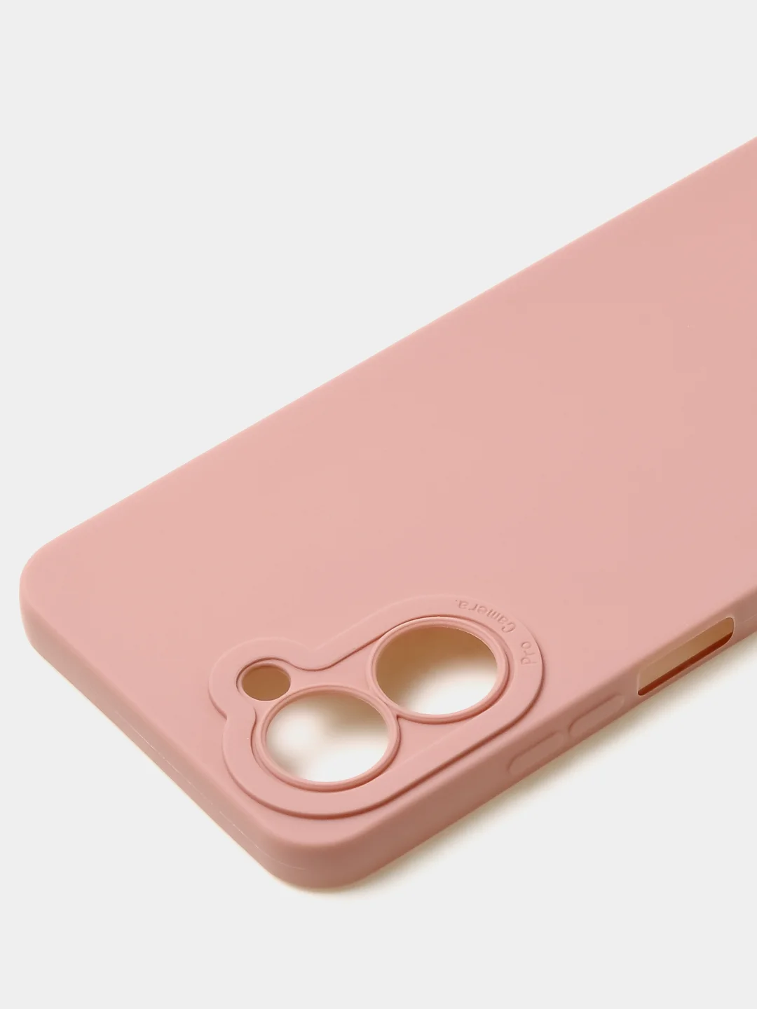 Пудровый чехол для Realme C33 (4G) матовый, с дополнительной защитой камеры