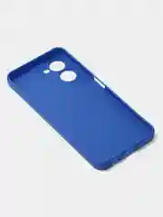 Синий чехол для Realme C33 (4G) матовый, с дополнительной защитой камеры