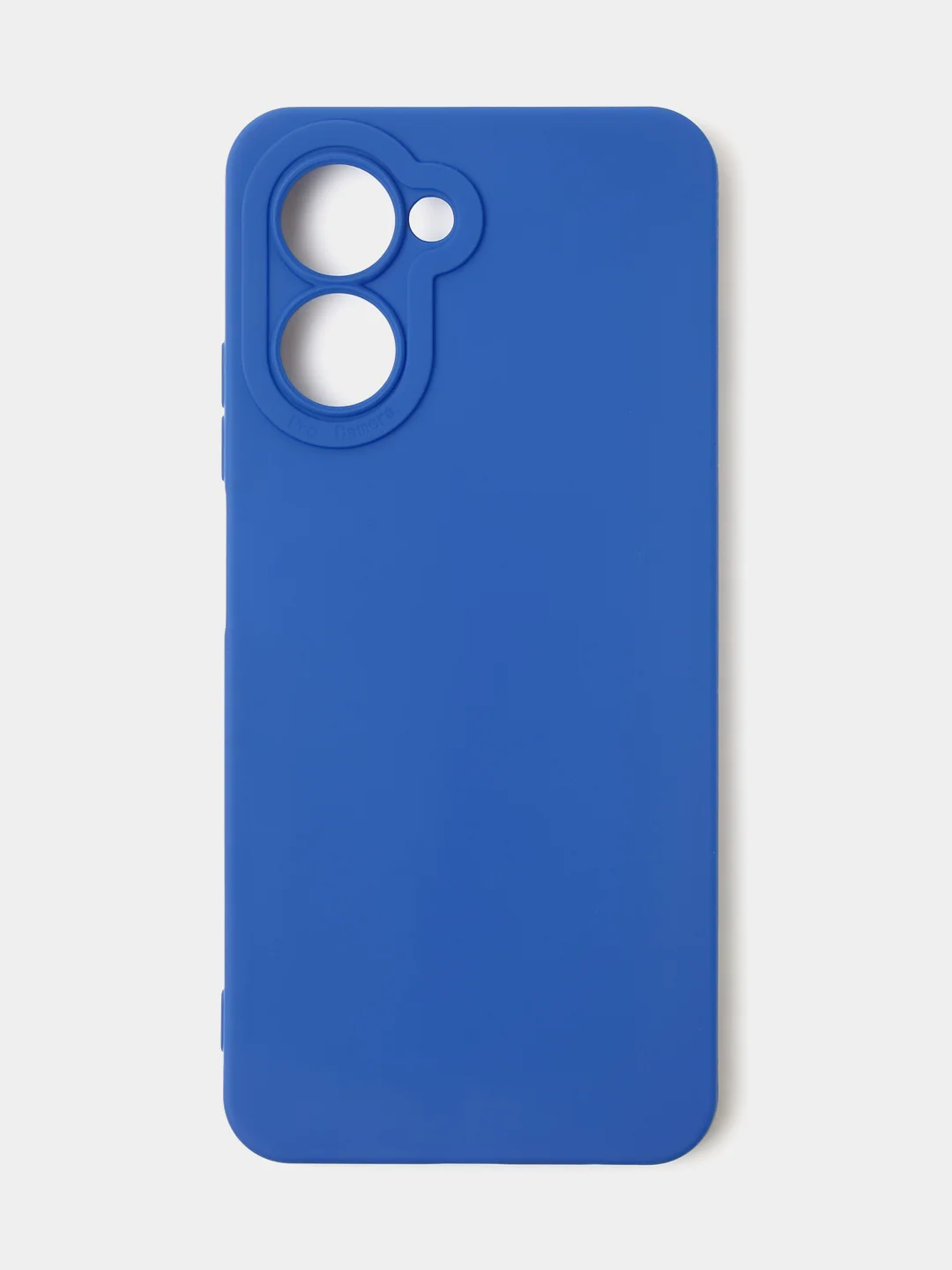 Синий чехол для Realme C33 (4G) матовый, с дополнительной защитой камеры