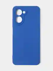 Синий чехол для Realme C33 (4G) матовый, с дополнительной защитой камеры