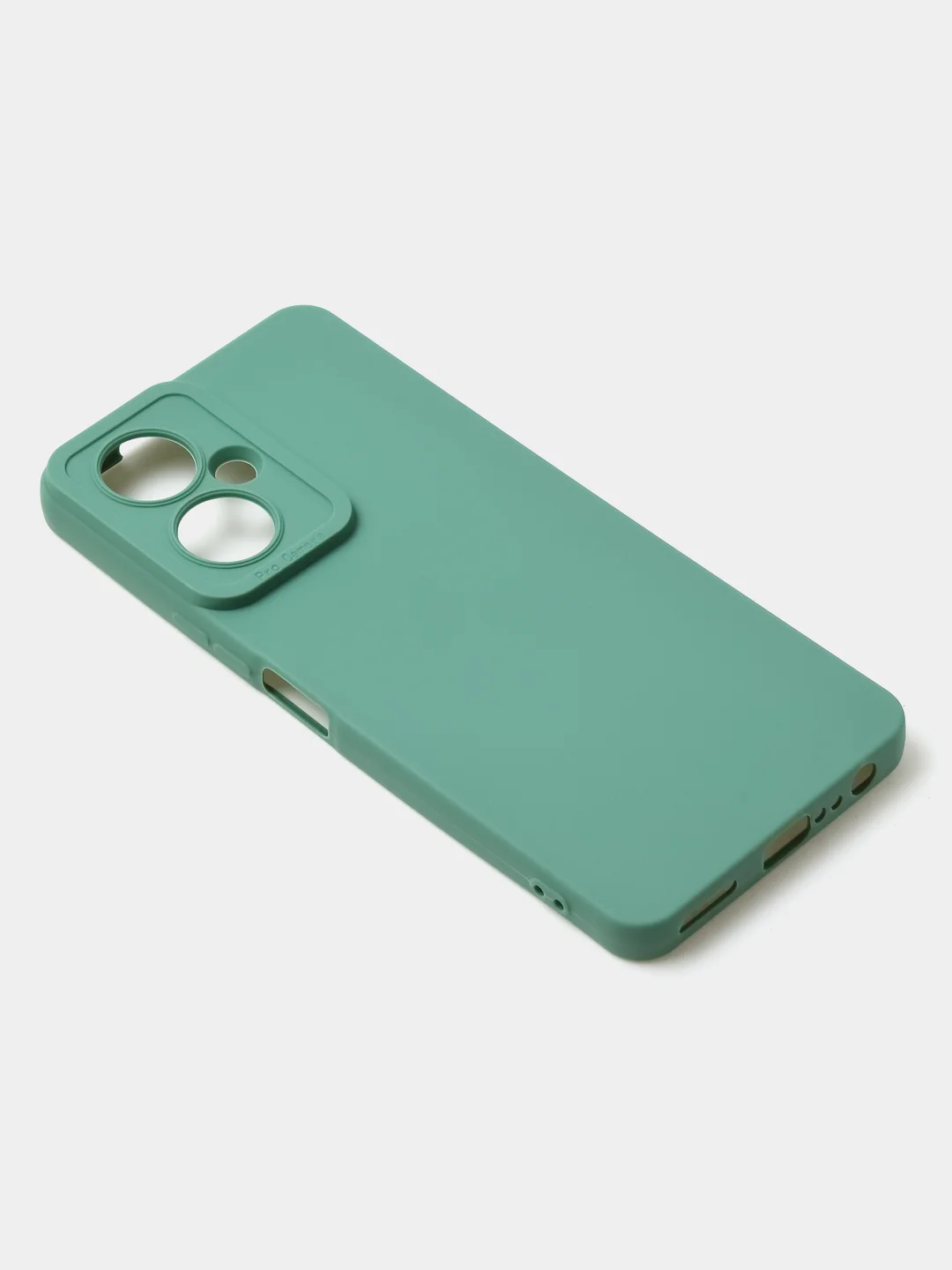 Зеленый чехол для Tecno Camon 19 / Camon 19 Pro цветной матовый с дополнительной защитой камеры