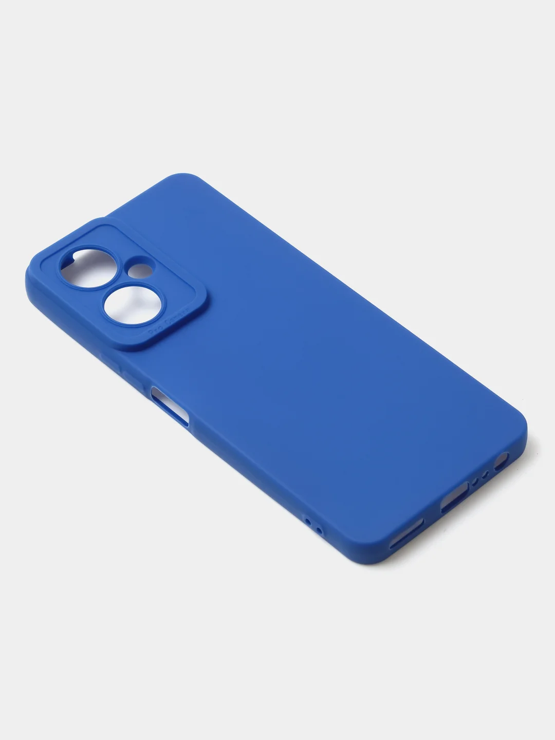 Синий чехол для Tecno Camon 19 / Camon 19 Pro цветной матовый с дополнительной защитой камеры