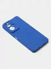Синий чехол для Tecno Camon 19 / Camon 19 Pro цветной матовый с дополнительной защитой камеры