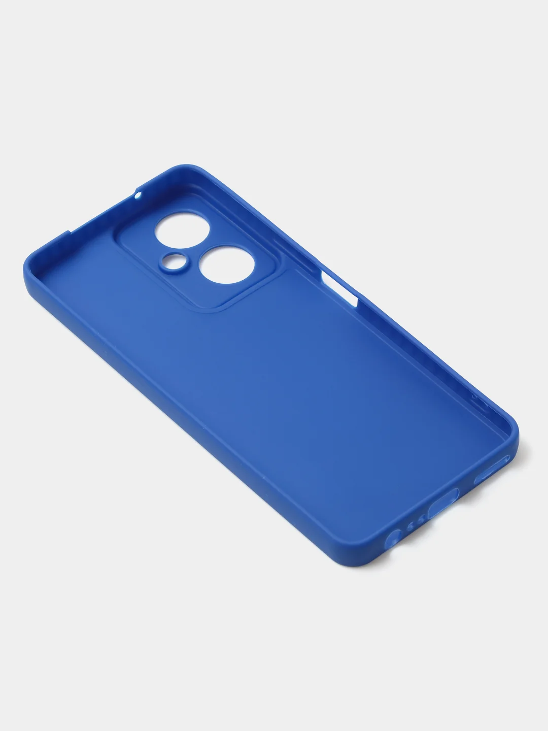 Синий чехол для Tecno Camon 19 / Camon 19 Pro цветной матовый с дополнительной защитой камеры