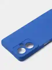 Синий чехол для Tecno Camon 19 / Camon 19 Pro цветной матовый с дополнительной защитой камеры