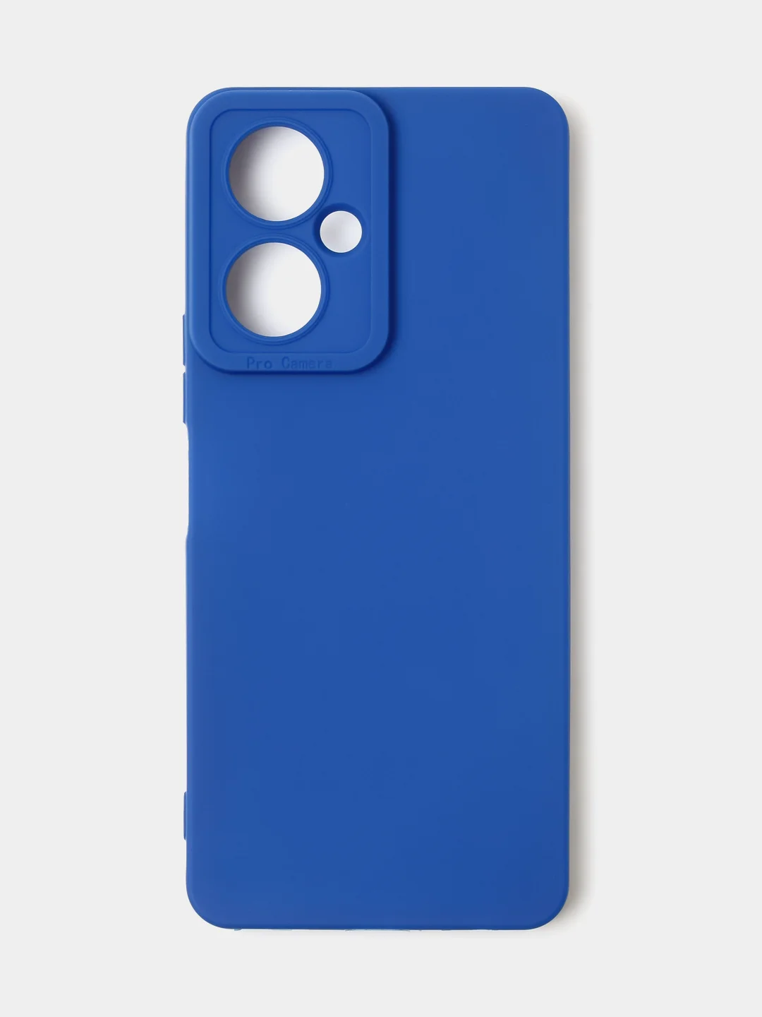 Синий чехол для Tecno Camon 19 / Camon 19 Pro цветной матовый с дополнительной защитой камеры