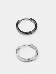 Серьга-кольцо из медицинской стали, мужская, 8 мм, 12 мм, 14 мм, 1 штука