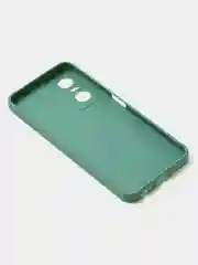 Зеленый чехол для Tecno Pop 6 Pro, цветной, матовый, с дополнительной защитой камеры