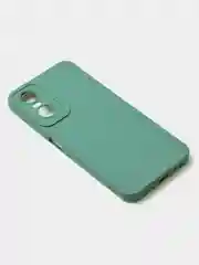 Зеленый чехол для Tecno Pop 6 Pro, цветной, матовый, с дополнительной защитой камеры