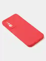 Красный чехол для Tecno Pop 6 Pro, цветной, матовый, с дополнительной защитой камеры
