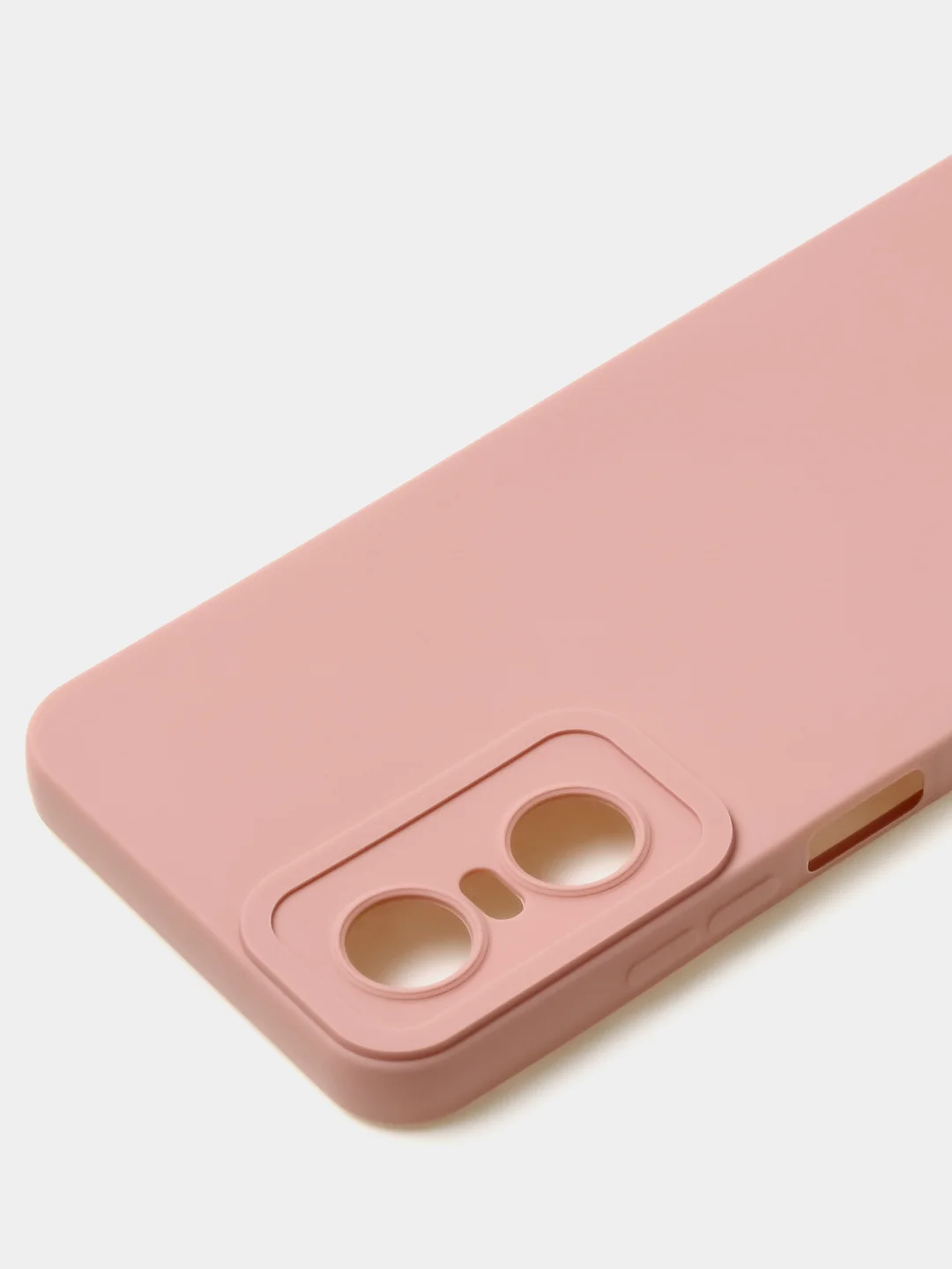 Пудровый чехол для Tecno Pop 6 Pro, цветной, матовый, с дополнительной защитой камеры