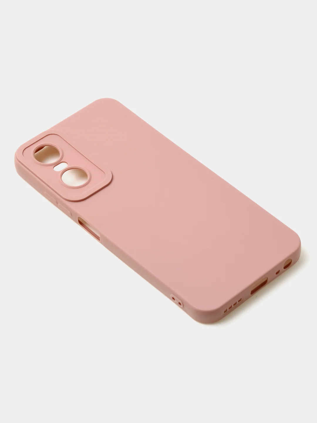 Пудровый чехол для Tecno Pop 6 Pro, цветной, матовый, с дополнительной защитой камеры