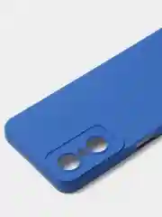 Синий чехол для Tecno Pop 6 Pro, цветной, матовый, с дополнительной защитой камеры