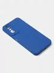 Синий чехол для Tecno Pop 6 Pro, цветной, матовый, с дополнительной защитой камеры