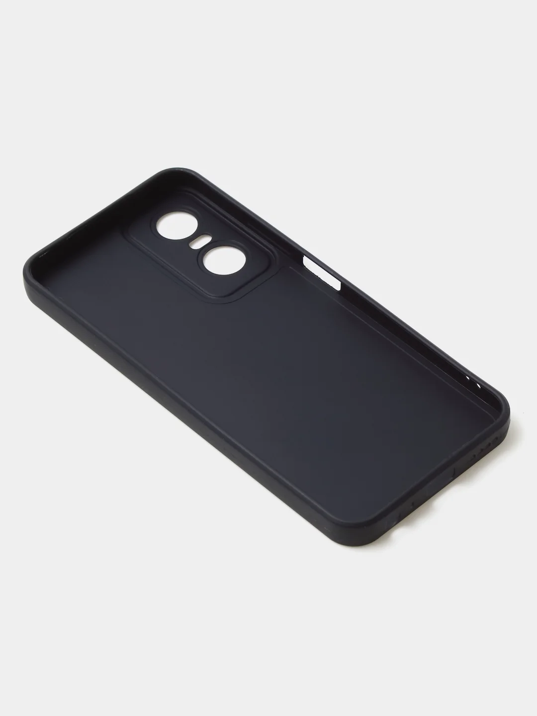 Черный чехол для Tecno Pop 6 Pro, цветной, матовый, с дополнительной защитой камеры