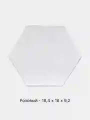 Розовый интерьерная плитка "Соты", 12 штук, зеркальная, самоклеящаяся, 8 размеров