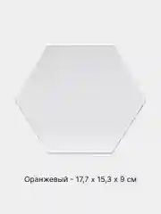 Оранжевый интерьерная плитка "Соты", 12 штук, зеркальная, самоклеящаяся, 8 размеров
