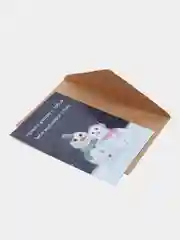 Открытка с днем рождения девушке, жене, подруге, прикол "Снеговики", 10х15 см