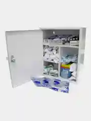 Аптечка первой помощи работникам офисная Фэст, металлический шкаф, 100 человек, 607676