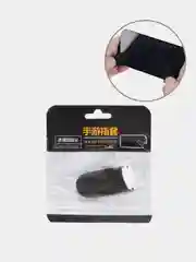 Черный сенсорные напальчники для игры на смартфоне, бесшовные напальчники нескользящие