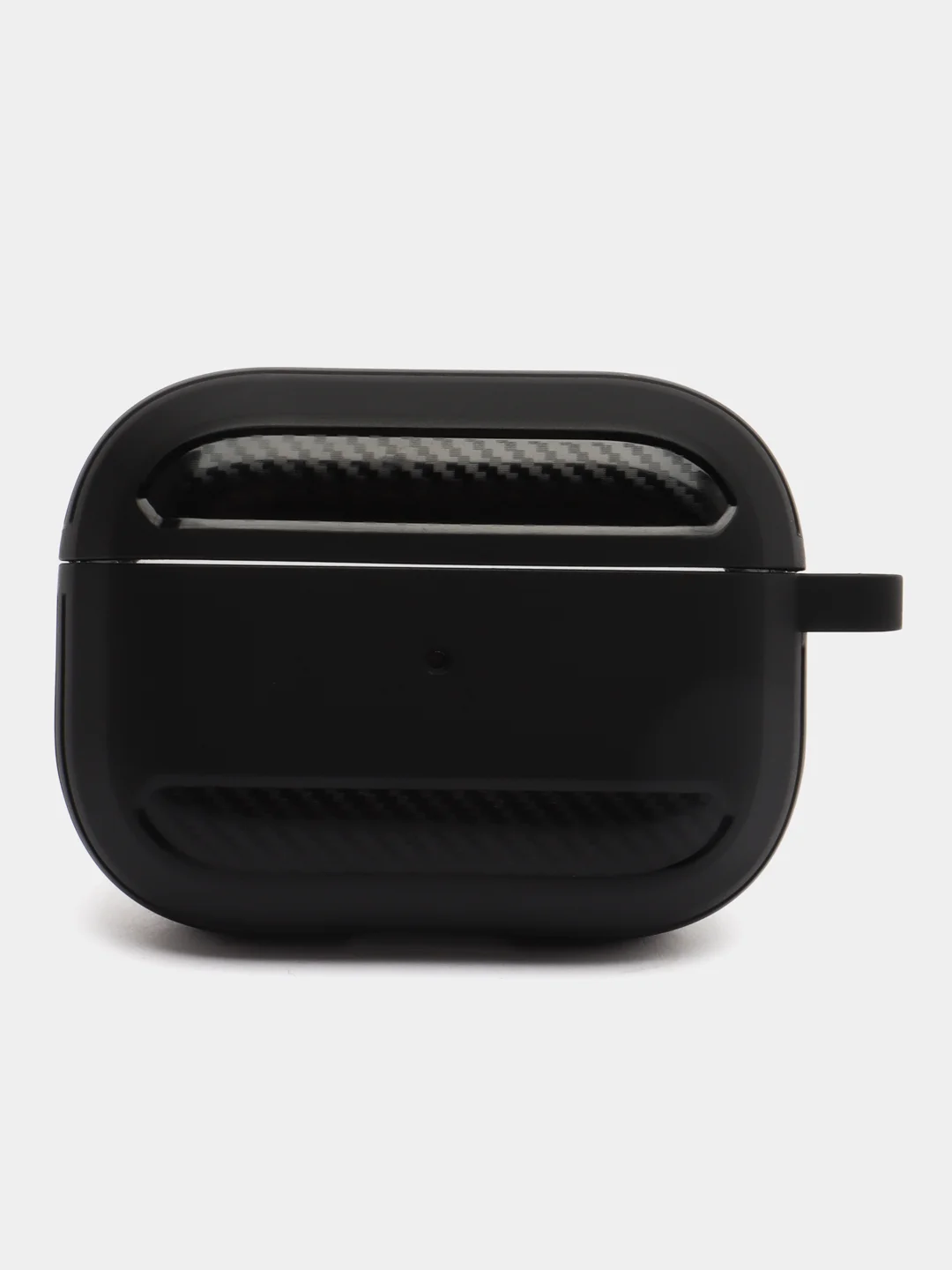 Черный углеродный защитный чехол для наушников Apple AirPods Pro/ ударопрочный