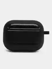 Черный углеродный защитный чехол для наушников Apple AirPods Pro/ ударопрочный