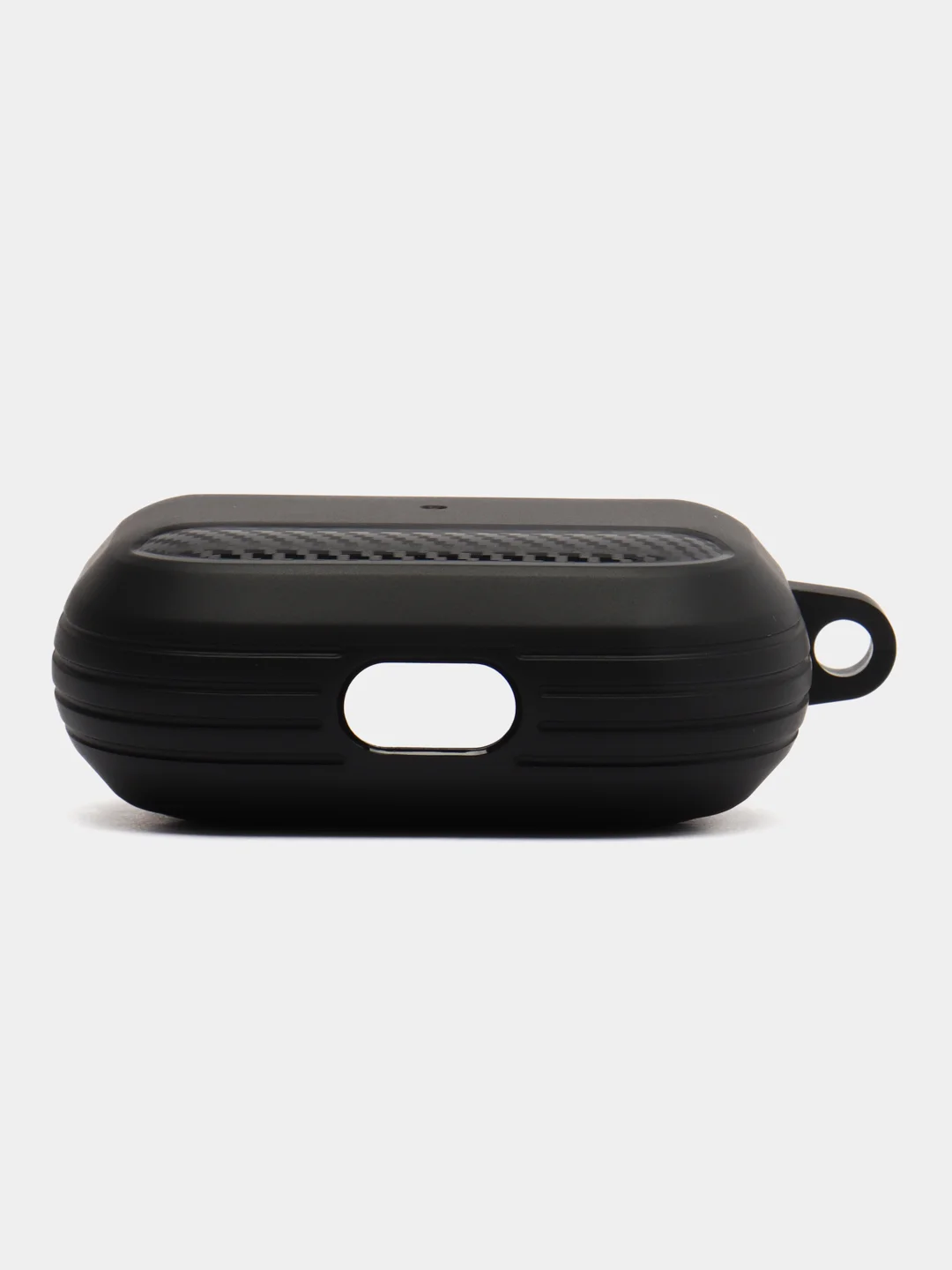Черный углеродный защитный чехол для наушников Apple AirPods Pro/ ударопрочный
