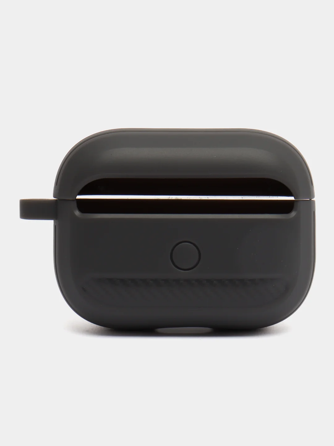 Серый углеродный защитный чехол для наушников Apple AirPods Pro/ ударопрочный