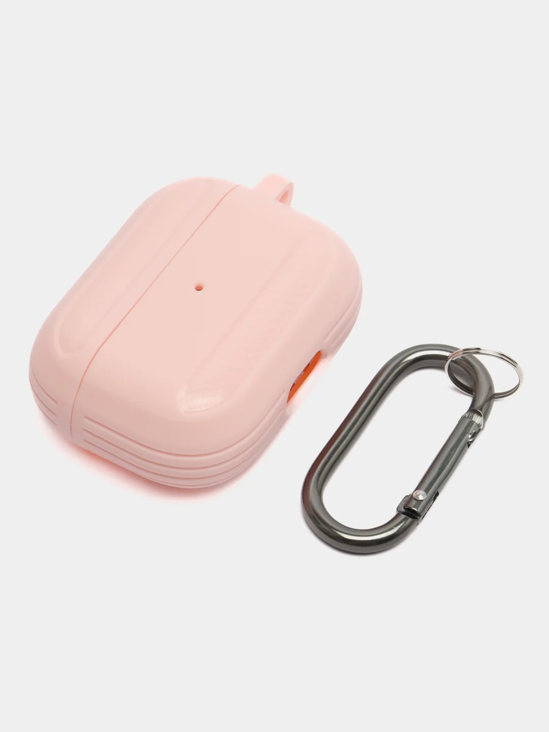 Розовый углеродный защитный чехол для наушников Apple AirPods Pro/ ударопрочный