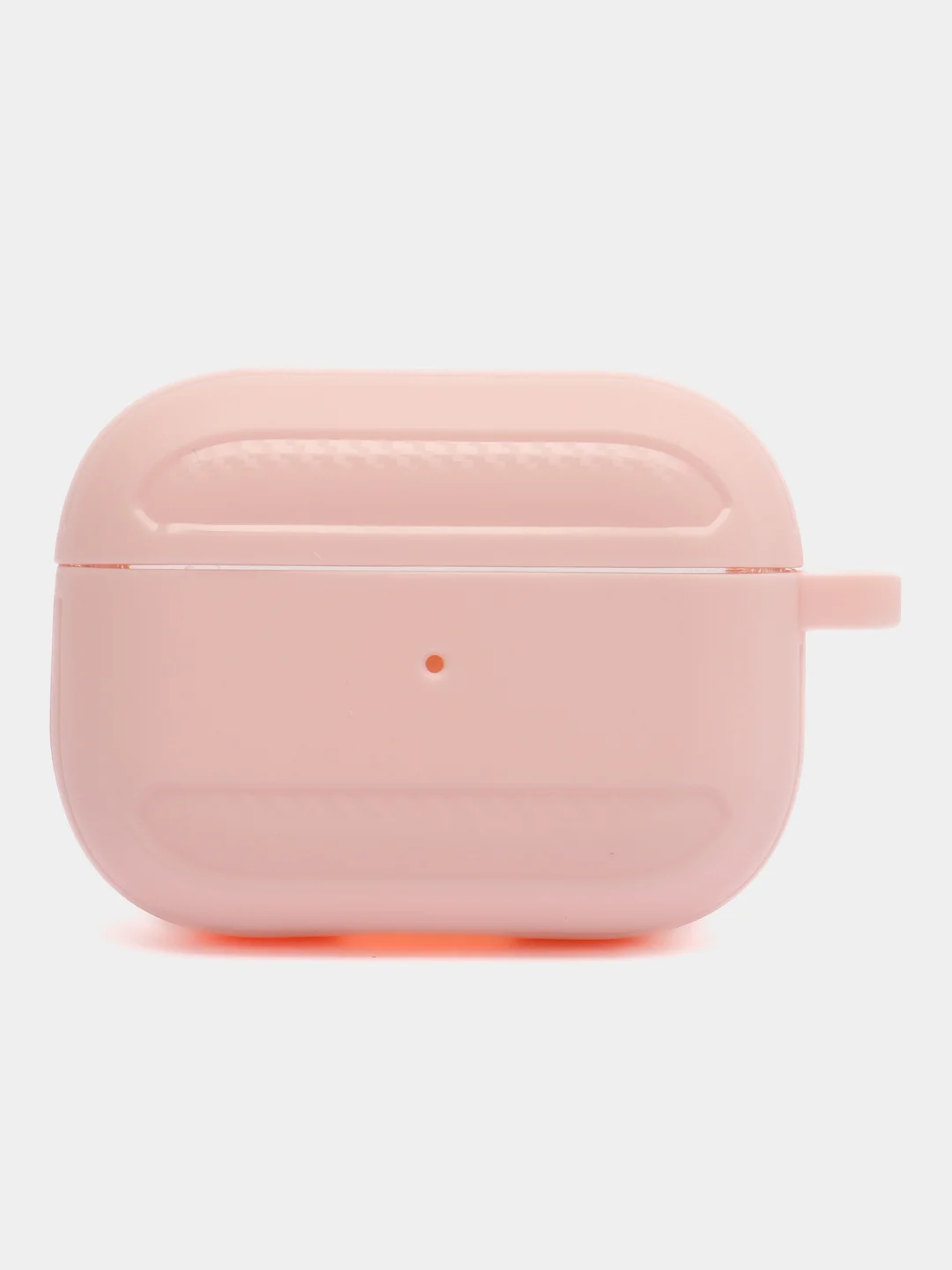 Розовый углеродный защитный чехол для наушников Apple AirPods Pro/ ударопрочный