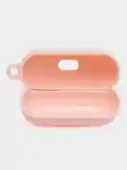 Розовый углеродный защитный чехол для наушников Apple AirPods Pro/ ударопрочный