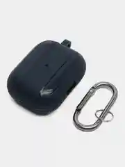Синий меланж углеродный защитный чехол для наушников Apple AirPods Pro/ ударопрочный