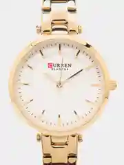 Золотой женские наручные часы Curren 9054 в подарочной упаковке